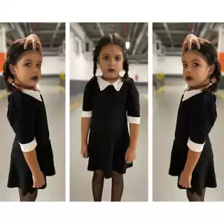 Roupa Infantil Criança Feminina Menina Conjunto Fantasia Carnaval Festa Aniversario Body Suplex Preto