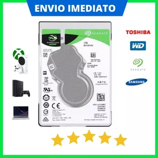 HD Notebook 500GB a 1TB - Disco Rígido Slim para Xbox/PS3/PS4/PC Hd Interno Sata 3