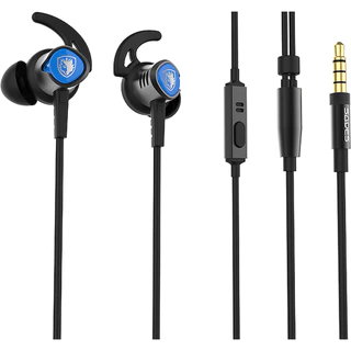 Sades Wings 20 Fone Ouvido Gamer In-Ear Earphone Intra Auricular Shark Fin Preto