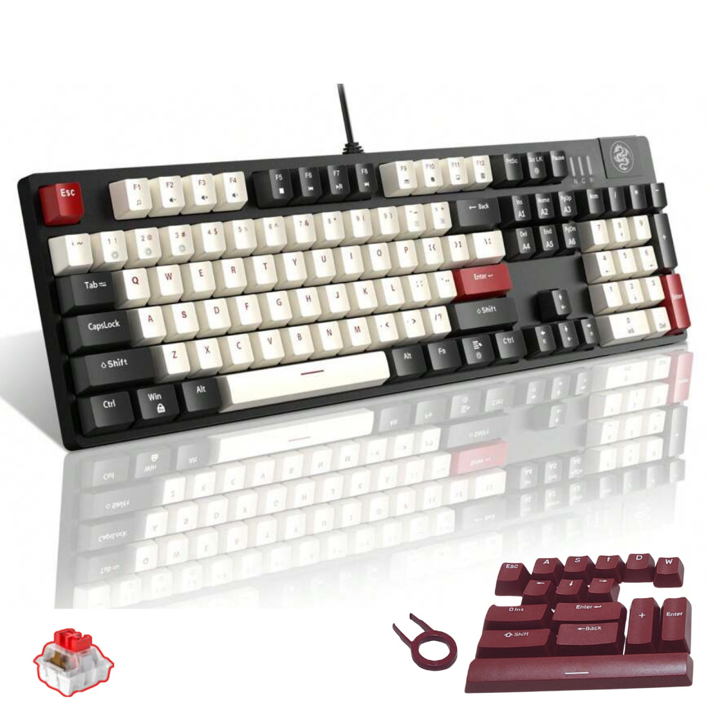 Teclado Mecânico Gamer Full Mk-armor Retro Iluminado Magegee
