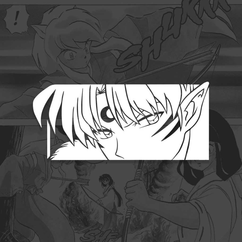 Adesivo Inuyasha Sesshoumaru Gabinete Especial Anime