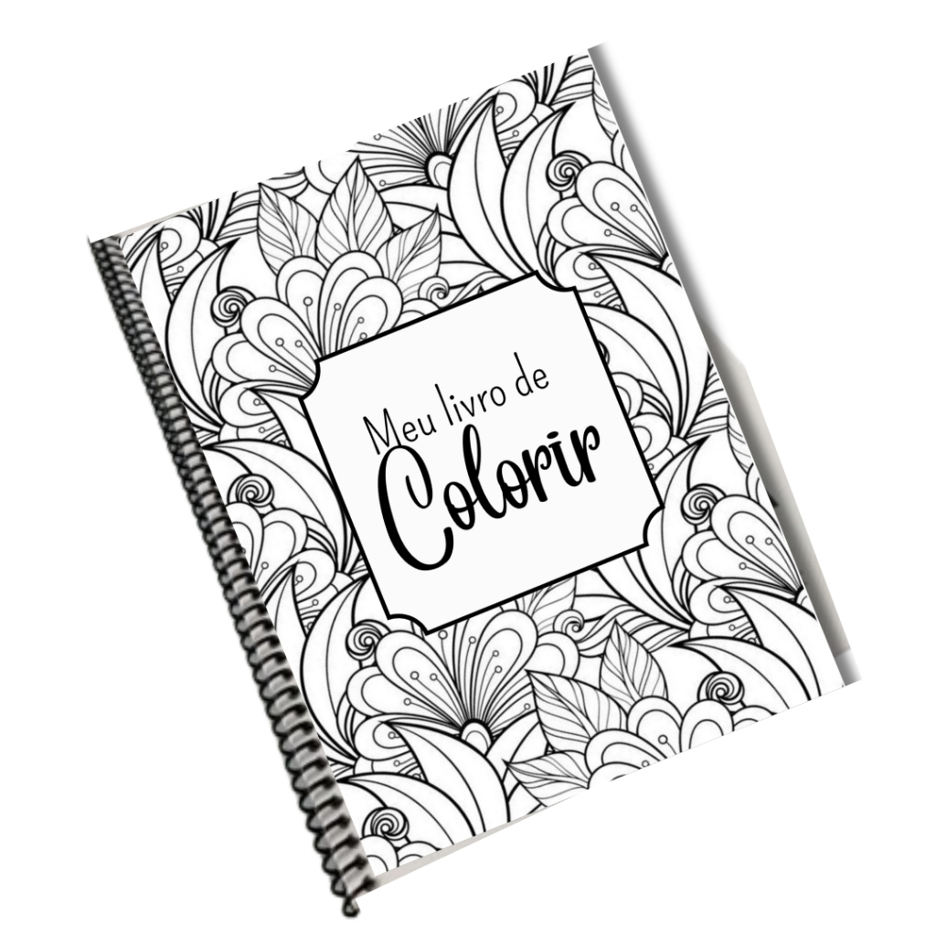 Caderno 80 desenhos de colorir para adultos anti-stress A4 21x30