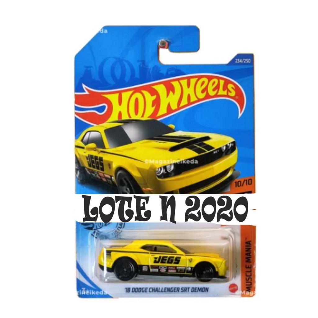 Hot Wheels 18 Dodge Challenger Srt Demon Ghd04 Shopee Brasil