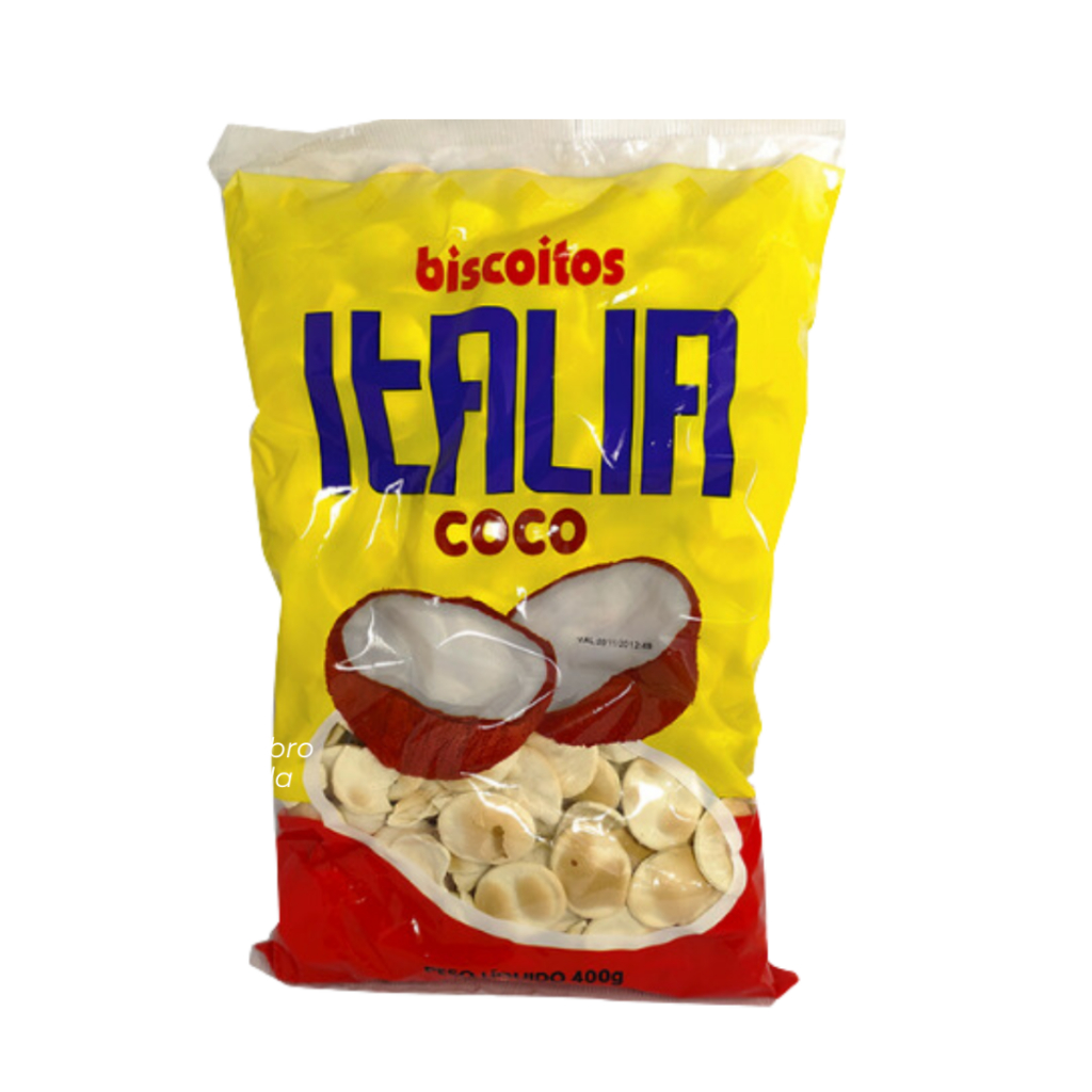 Biscoito De Coco Itália Poca Olho Poca Zoi Coquinho 400g Kit com 5 ...