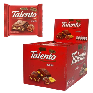Caixa Talento Ao Leite Com Avelãs 85g C/12un - Garoto