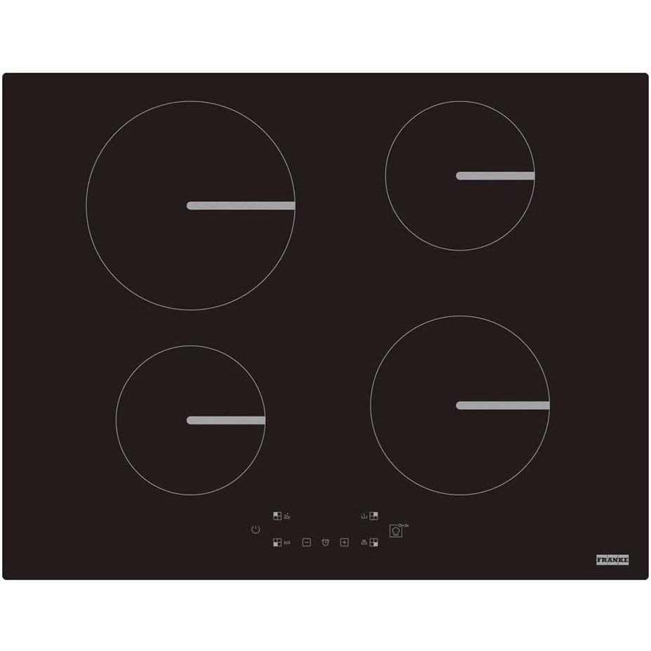 Fogão Cooktop Franke de indução 4 Bocas Smart FSM654 Display Touch Preto 220V