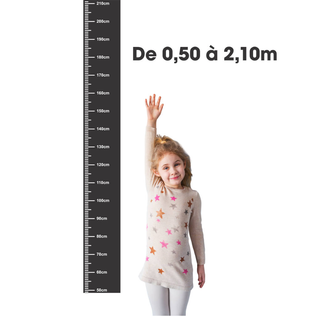 Adesivo Parede Régua De Crescimento 2,10 Metros