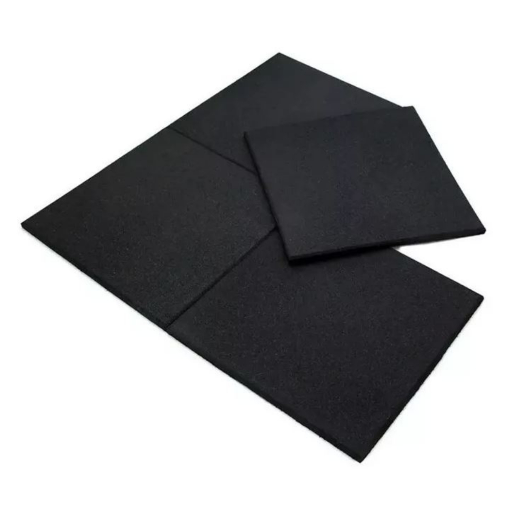 Piso 1m² 04 Placas 50x50cm de Borracha Academias Playground Crossfit Pilates Escolas
