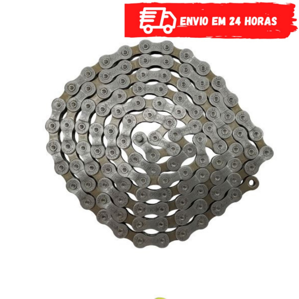 Corrente de Bicicleta 9v 27v Indexada 116 elos Mtb Speed Correia Bike