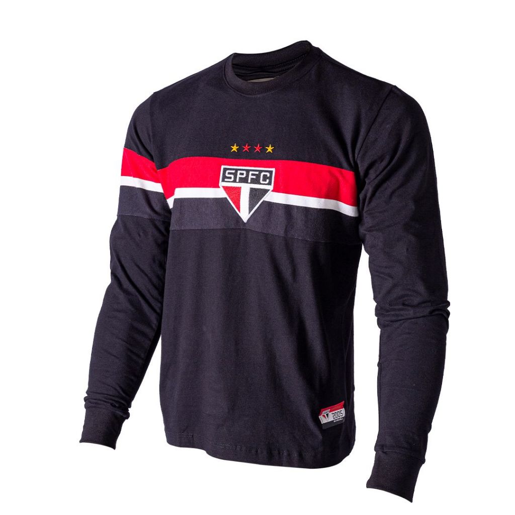 Camisa São Paulo Retrô Mundial 2005 Rogério Ceni Preta
