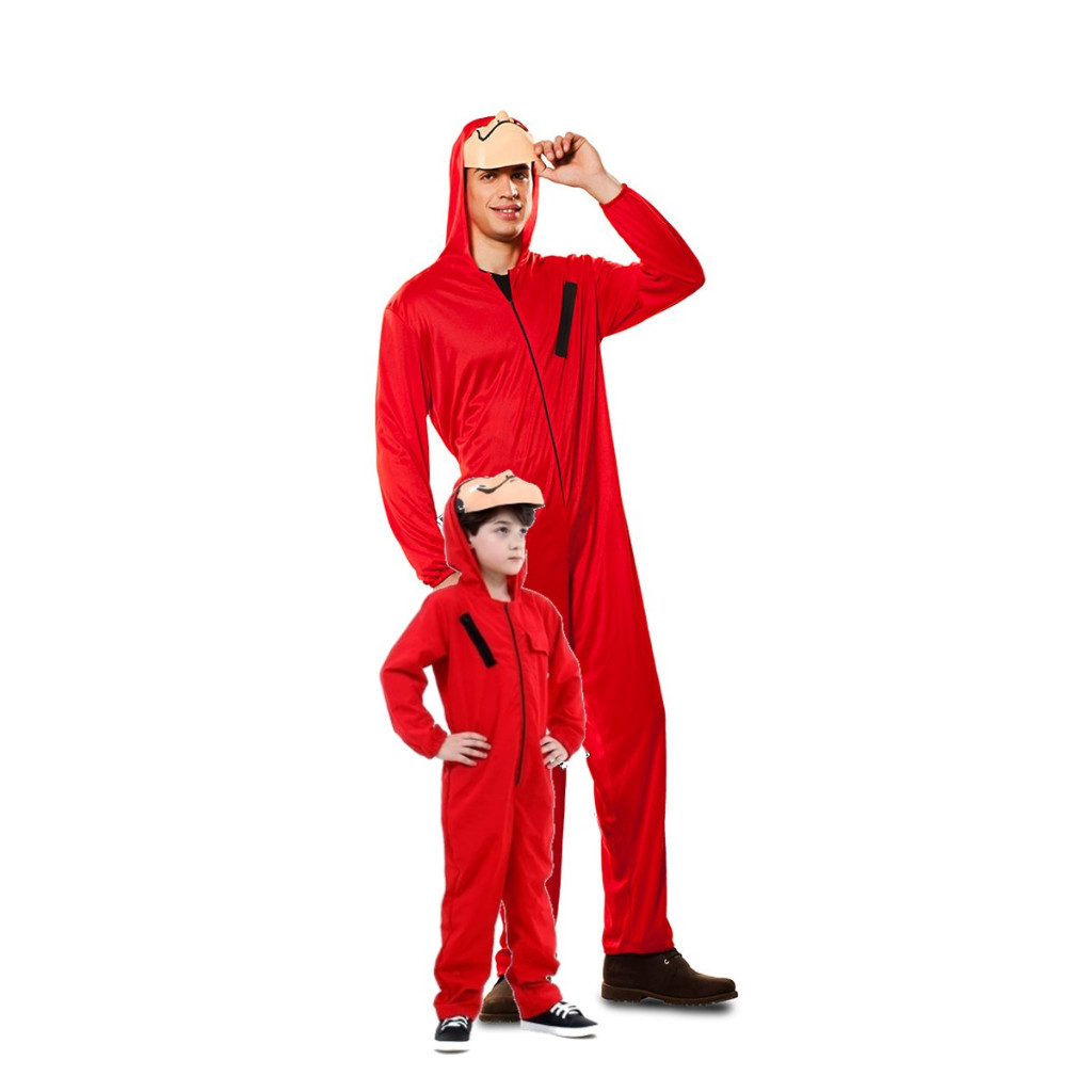 Fantasia Macacão Vermelho La Casa de Papel + Mascara Plástico