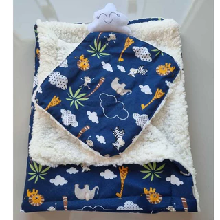 Kit Coleção safari manta cobertor para bebe + 1 naninha em Oferta na Shopee
