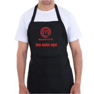 Avental Master chef em oxford com seu nome personalizado