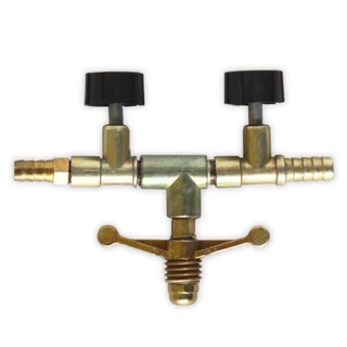 Registro de Gás de Alta Pressão com 2 Saídas 5/16 Individuais em Oferta na Shopee