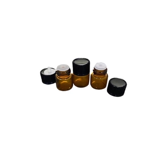 Frascos vidro âmbar Gotejador 1ml