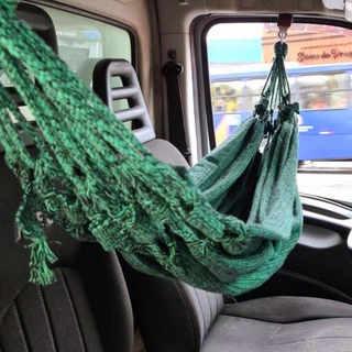Rede De Cabine Com Gancho para Caminhoneiro Descansar Dormir Trabalho Viagem Longa Boleia Caminhao Scania Volvo Ford Mercedes Ideia Presente Homem Pai Esposa Marido Avo Tio Sogro