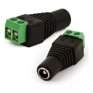 Kit com 10 Conectores Plug P4 Femea Com Borne