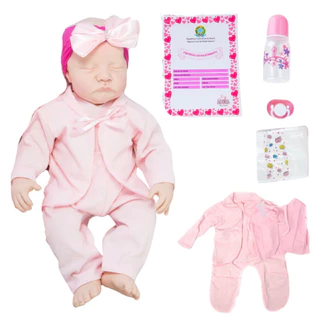 Boneca Bebê Reborn Realista 100% Silicone Envio Imediato