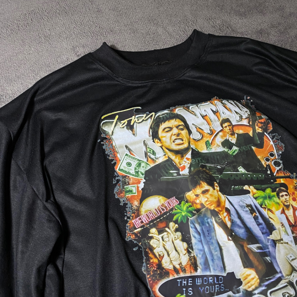 Camiseta Oversized Scarface Estampado Street Wear
