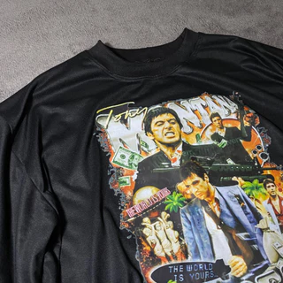 Camiseta Oversized Scarface Estampado Street Wear