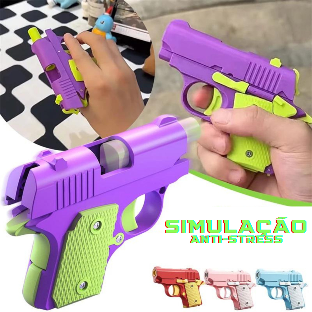 Arma Pistolinha De Brinquedo Anti Estresse Fidget Toy | Shopee Brasil