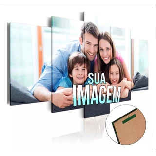Quadros decorativos mosaico 5 peças Personalizado Com Foto mande sua foto favorita foto de casal foto de desenho foto de qualquer coisa que você goste família namorado casal