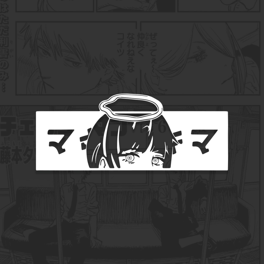 Adesivo Makima Chainsaw Man PC Gabinete Especial Anime