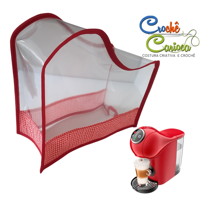 capa para cefeteira dolce gusto genio plástico cristal pvc grosso 40 GR ...