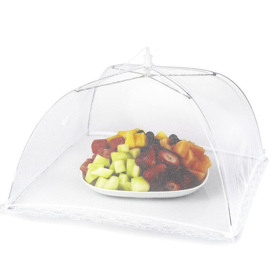 Tela Protetora de Alimentos Grande 50x50cms Cobertura Capa Para Alimentos Melhor que a Tampa Plástica para Alimentos Envio Imediato