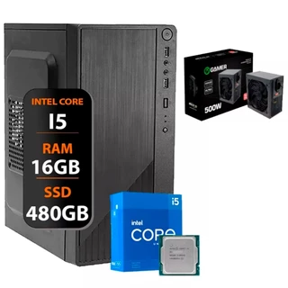 Computador Intel I5 Ssd 480gb 16gb Memória Ram Fonte 500w