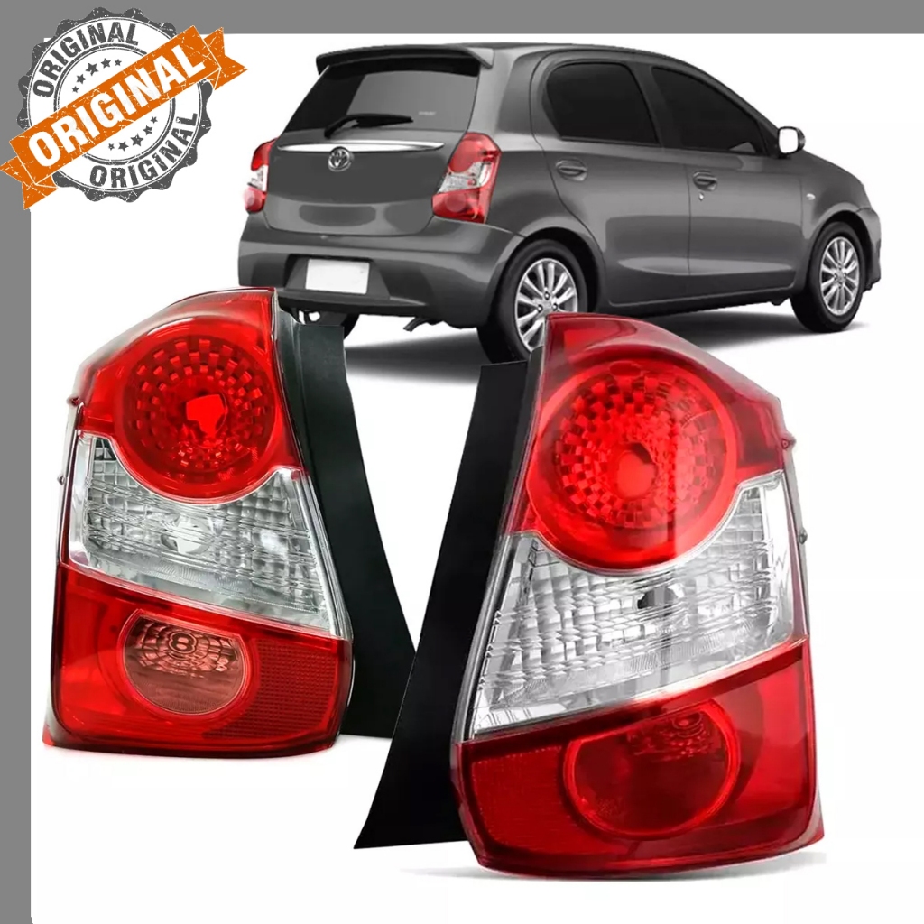 Lanterna Traseira Etios Hatch com Ré Bicolor 2012 2013 2014 2015 2016 ...
