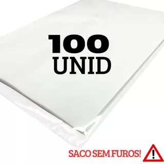 100 UNID SACO PLASTICO A4 TRANSPARENTE SEM FUROS, PARA GUARDAR FOLHAS, CAMISETAS