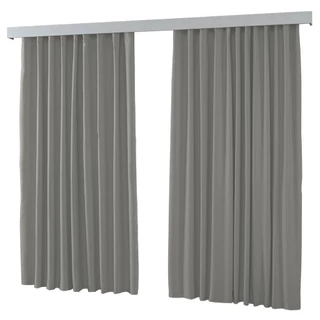 Cortina Trilho Comum Rodizio 5,00x2,70 Blackout Tecido Corta Luz