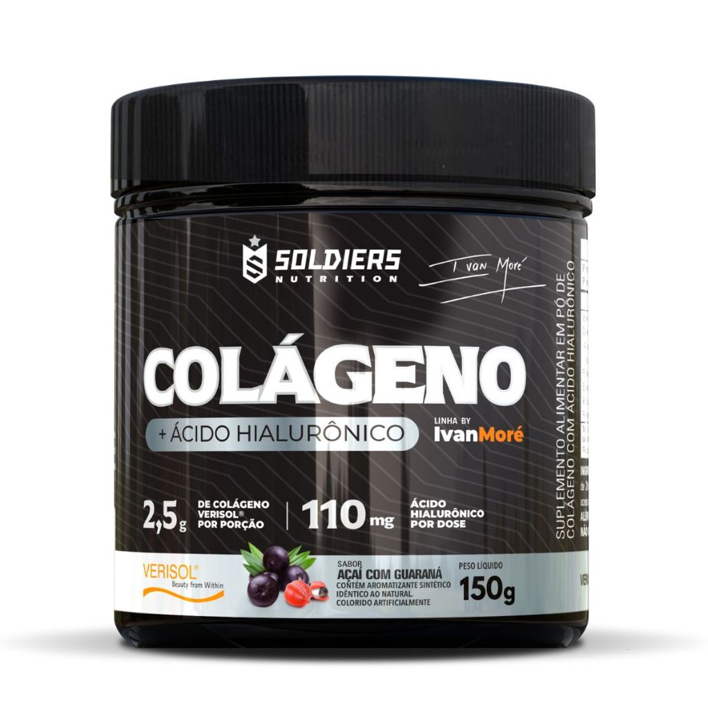 Colágeno Ácido Hialurônico Linha Ivan Moré - 150g - Soldiers Nutrition