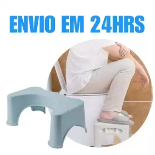 Banquinho De Cocoras Apoio Para Os Pés No Vaso Sanitario Posição Natural Fim da Prisão de Ventre