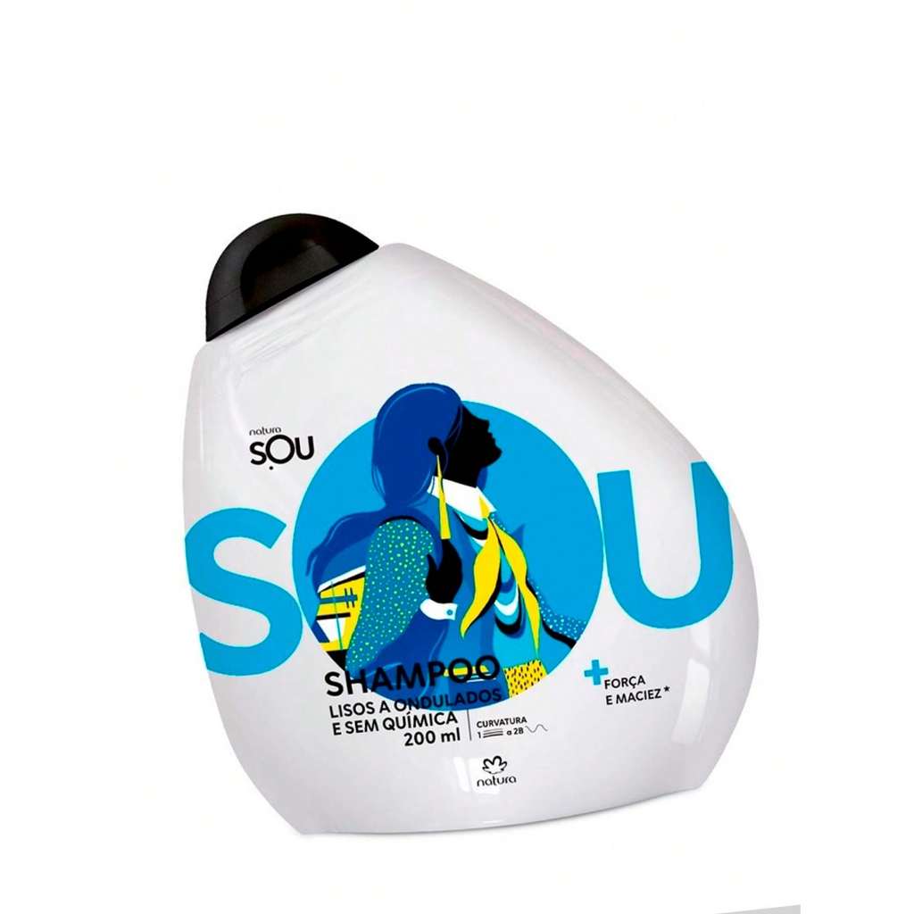 Shampoo Lisos a Ondulados e Sem Química Natura sou 200ml | Shopee Brasil