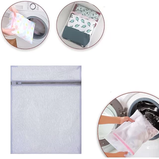 Kit Jogo com 4 Sacos Protetor  para Lavar Roupas 50 x 39 Cm Protetor De Roupa Íntima Lingerie em Oferta na Shopee