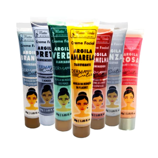 Kit 6 Unidades Creme Facial Argila - Matto Verde