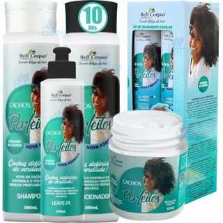 10 Kits Cachos Perfeitos Bell Corpus Cosméticos Ativa Os Cachos