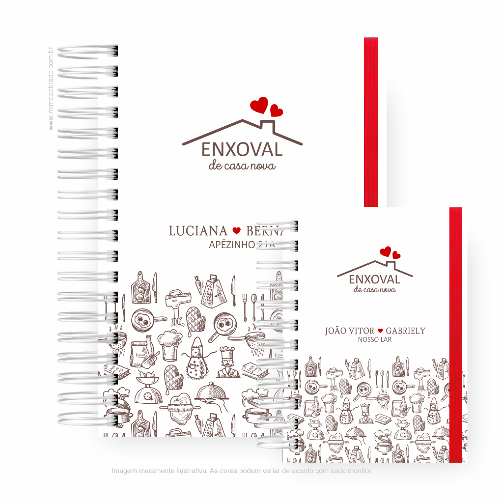 Caderno Enxoval de Casa Nova Personalizado