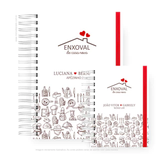 Caderno Enxoval de Casa Nova Personalizado