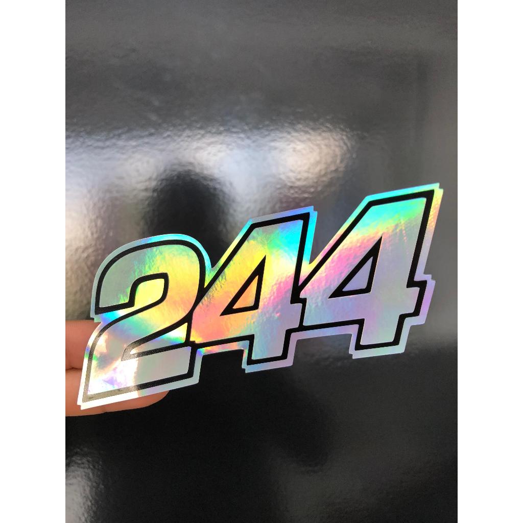 adesivo 244 moto e bike holografico | Shopee Brasil