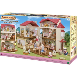 Casa Telhado Vermelho Com Luzes - Sylvanian Families Sótão Secreto - Epoch 5708