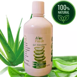 Puro Gel De Babosa Aloe Vera 100% Natural Organico Vegano 500g/ml Tratamento de Pele, Rosto e Corpo. Para Pós Depilatorio, Pós Sol, Queimaduras, Psoraise, Rosacea, Dermatite e tratamentos capilares