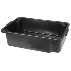 Caixa de Areia para Gato PVC Resistente Preto 40L - Zumplast