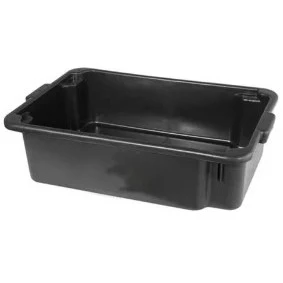 Caixa de Areia para Gato PVC Resistente Preto 40L - Zumplast