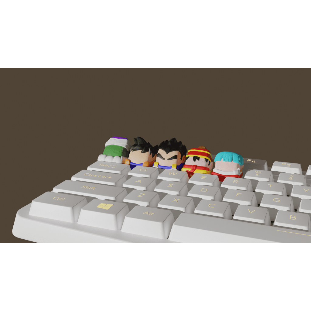 Keycap Dragon Ball Goku, Vegeta, Piccolo, Bulma, Gohan
