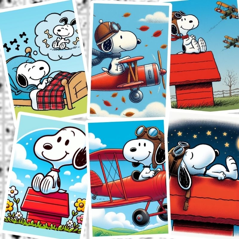 Papel de Carta Snoopy 3 (6 papéis) | Shopee Brasil