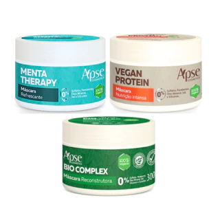 Kit Apse Cronograma Capilar - Reconstruçao Hidrataçao e Nutriçao