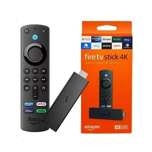 Amazon Fire TV Stick 4k Original + NF + Loja Física + 1 ano